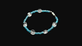 Light blue and clear bracelet