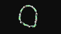 Mint Stone chips and Metal bracelet