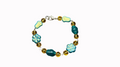 Teal and Yellow bracelet