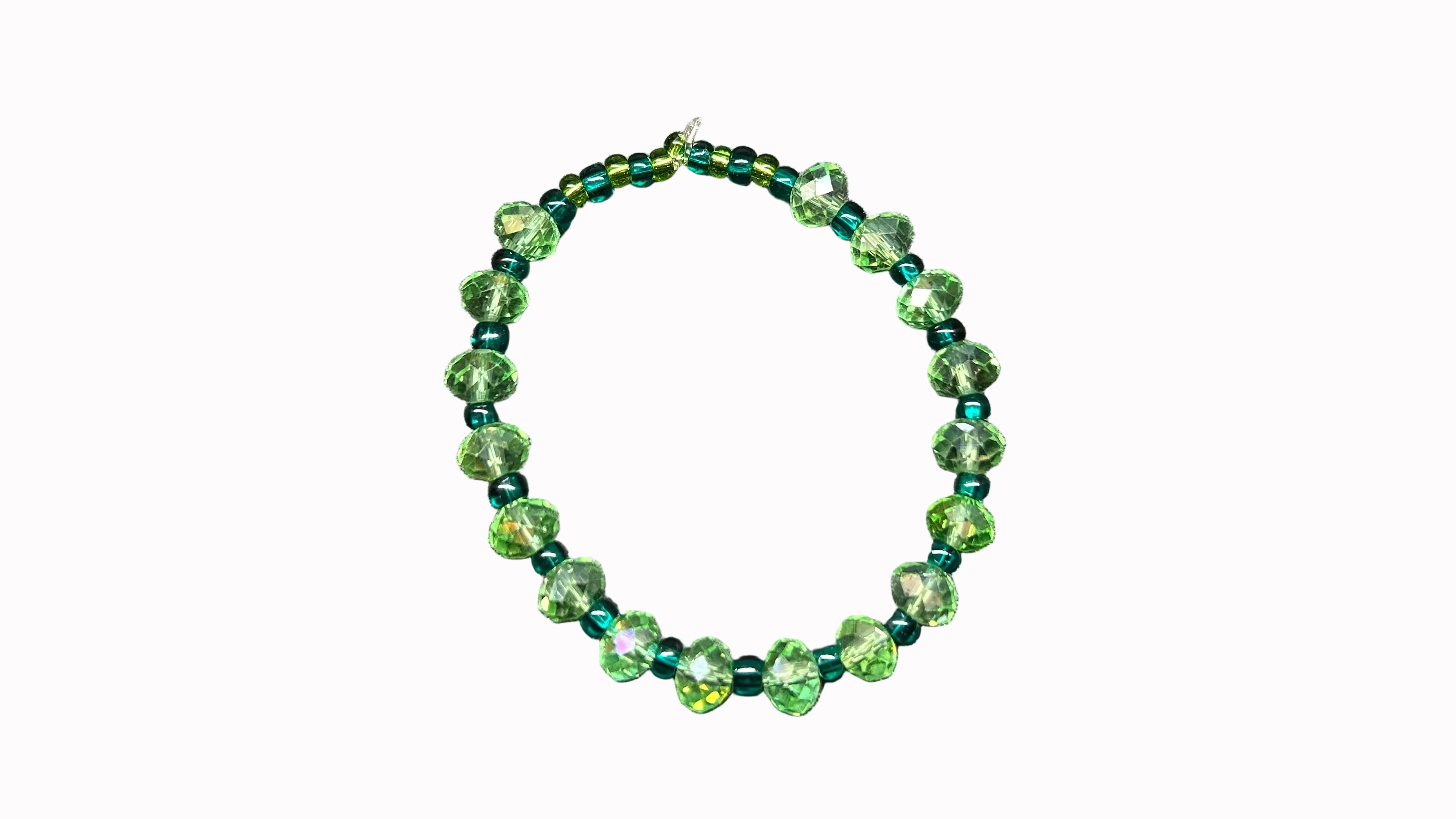 Dark and pale green bracelet